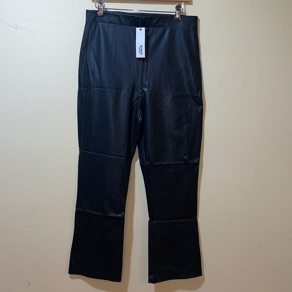 Womens New BB Dakota Steve Madden On The Wide Side Pant Leather - Picture 3 of 6